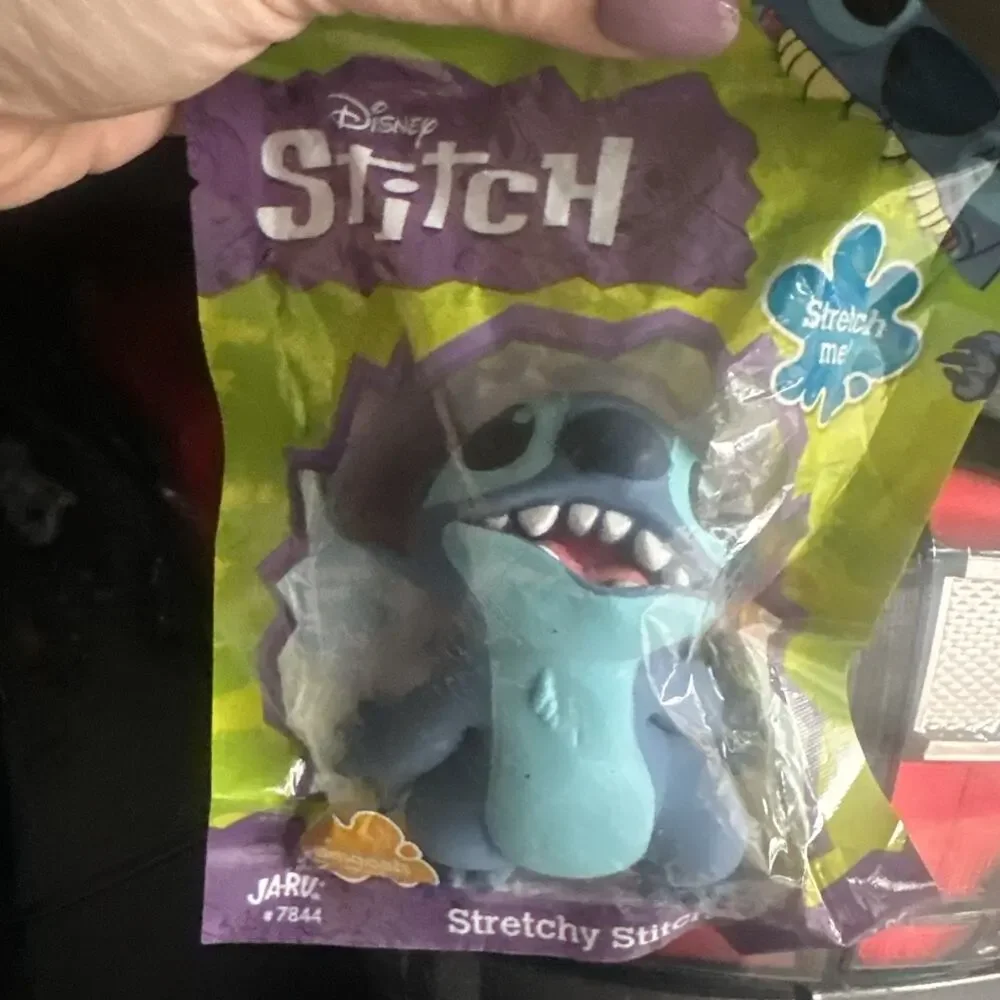 Disney 3 1/2” Stitch Jumbo Jiggly Ja-Ru Jaru 2023 Squeeze Stretch - NEW -